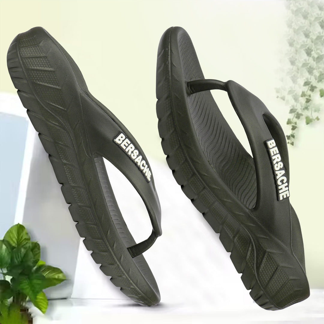 Bersache Extra Soft Classic Casual with Regular wear with Ultra Soft & Flexibility Technology Sandal For men's & boy's-Black-6255