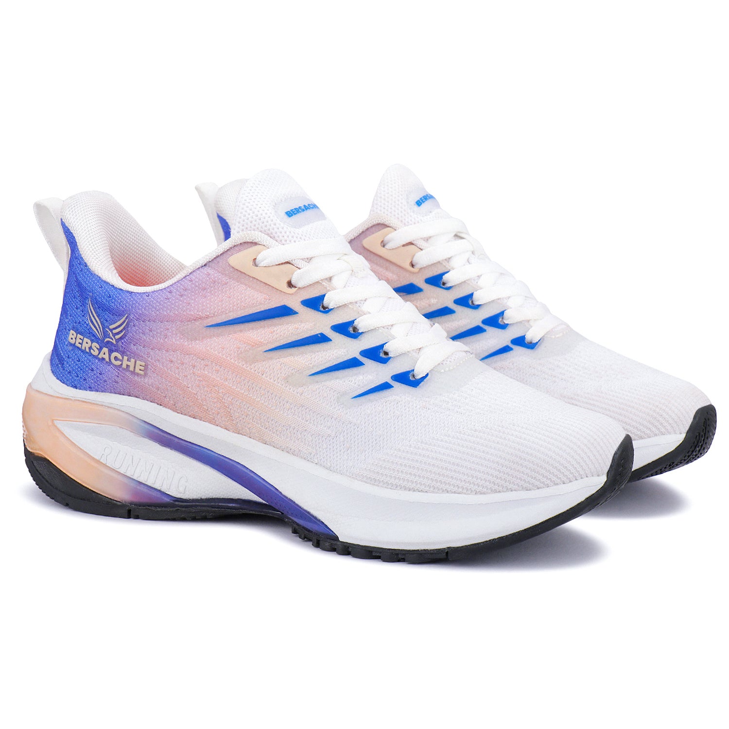 Bersache Premium Sports ,walking,Gym,cricket, Trending Running Shoes For Men's (Blue-White-9212).
