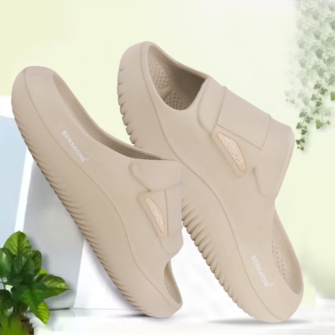 Bersache Extra Soft Classic Casual with Regular wear with Ultra Soft & Flexibility Technology Flip-Flop for Men's-(6282-Beige)