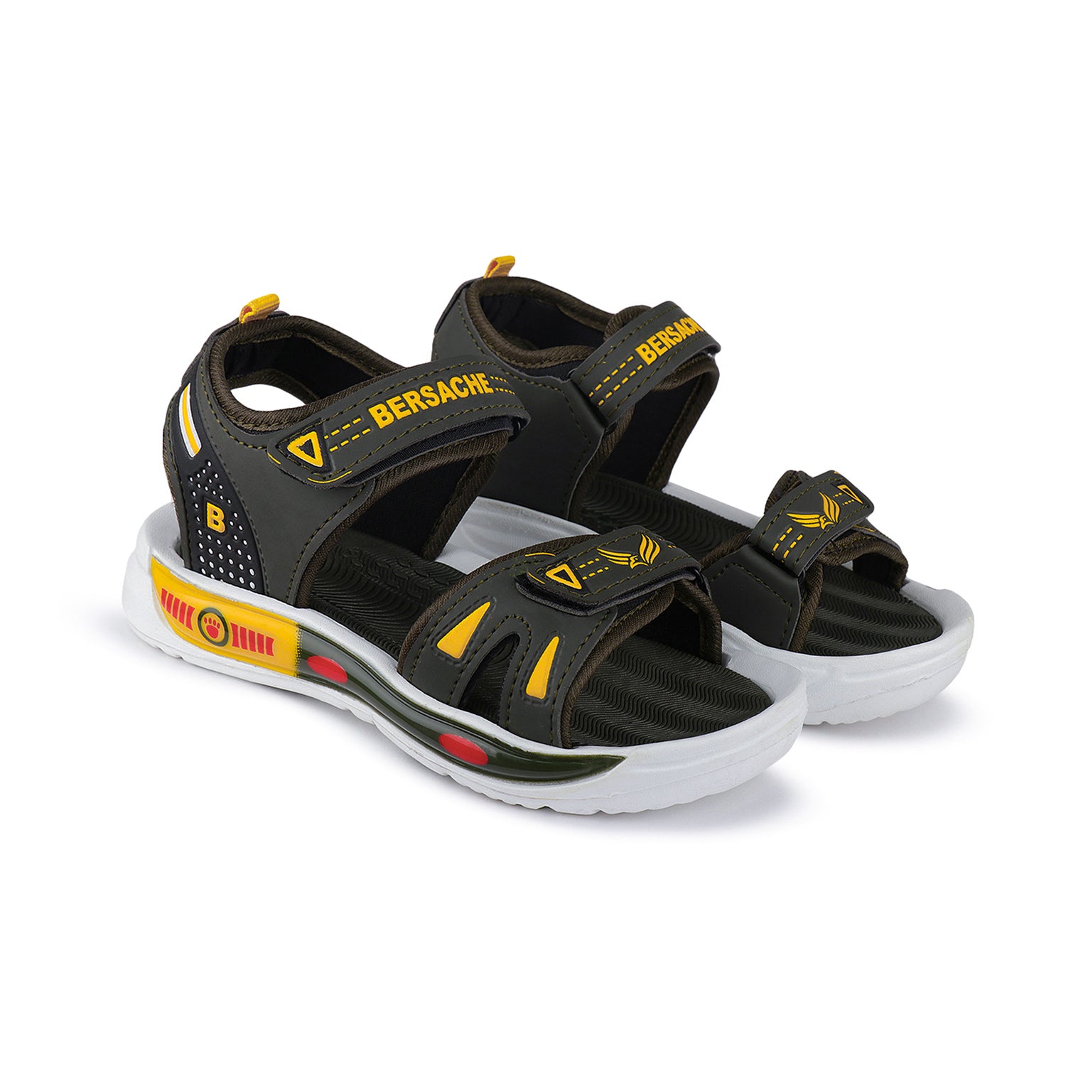 Bersache Extra Soft Classic Casual CHAPPAL with Regular wear with Ultra Soft & Flexibility Technology Clog's for Kids's - Black -6047.