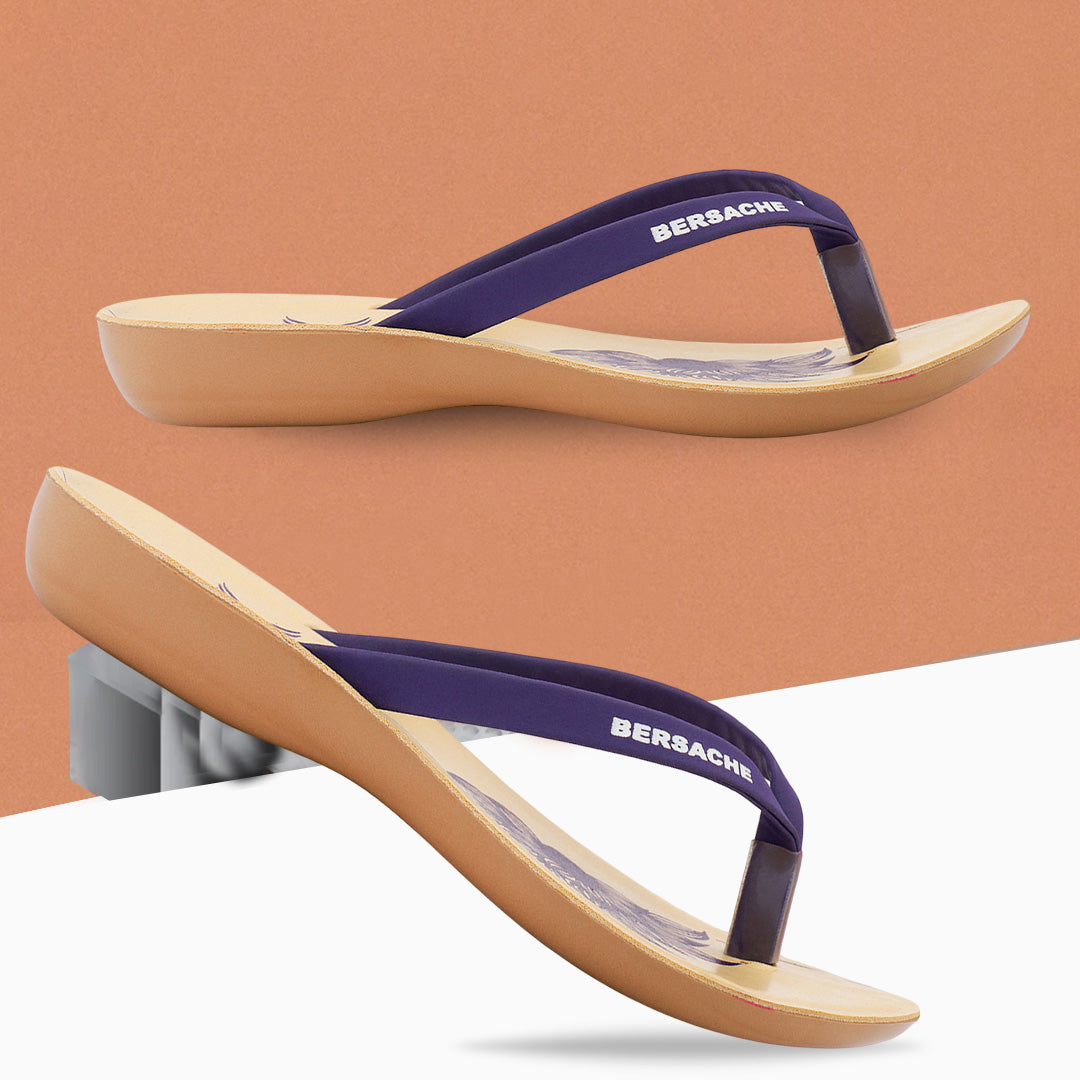 Bersache Extra Soft Classic Casual with Regular wear with Ultra Soft & Flexibility Technology Slipper For Women's & Girl's-Purple-6247.