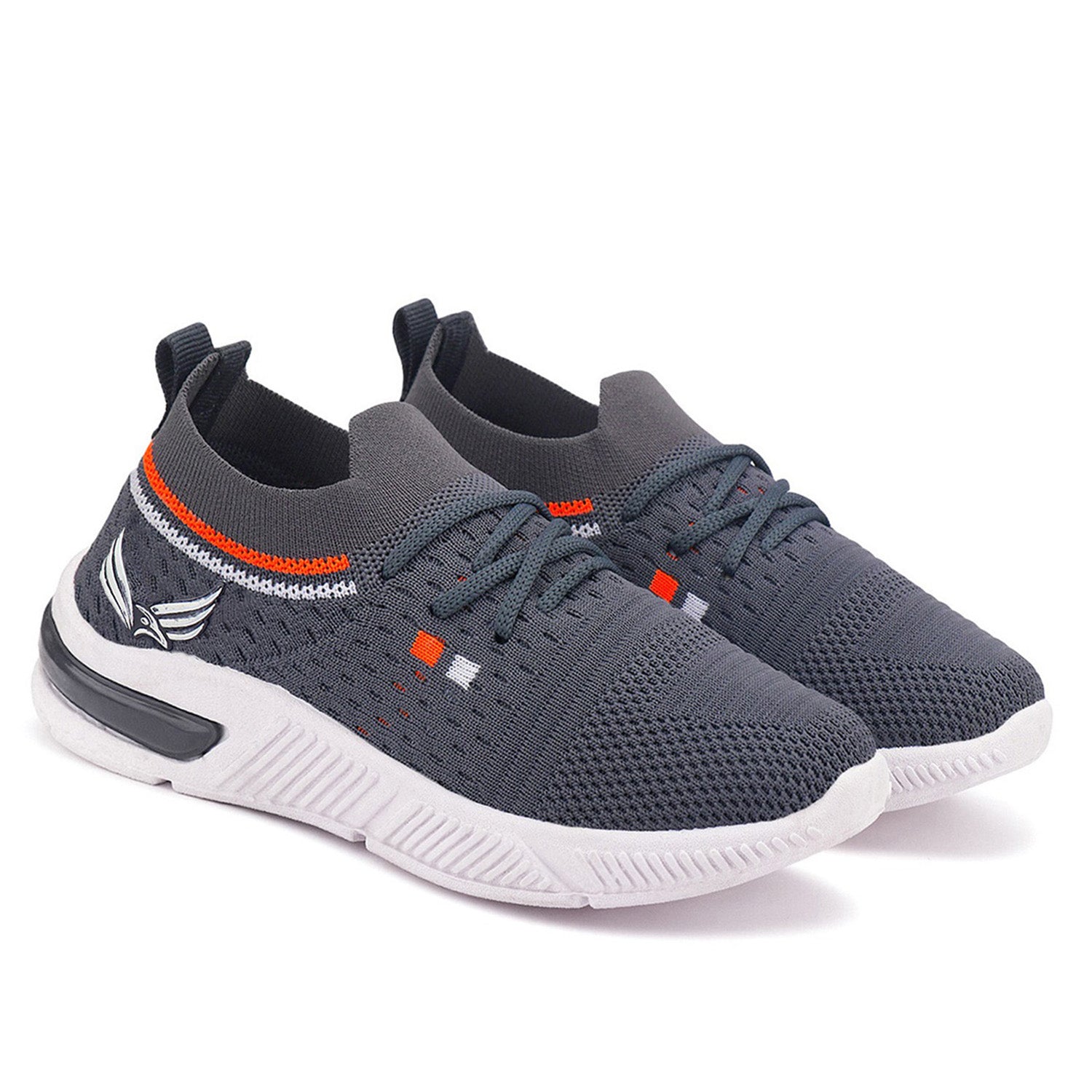 Bersache Premium Sports,walking,Gym,cricket,Trending Running Shoes For Kid's - Grey -8083.