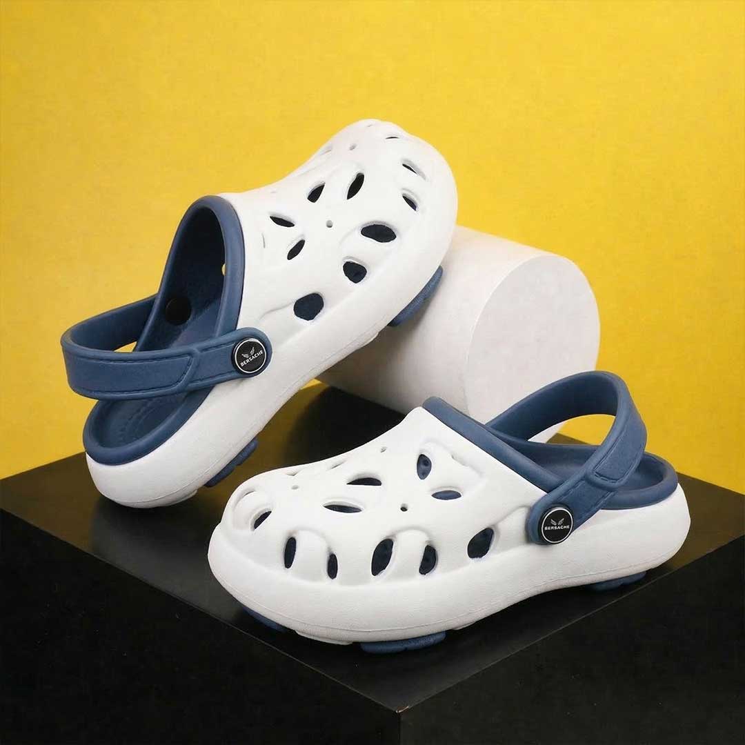 Bersache Extra Soft Classic Casual CHAPPAL with Regular wear with Ultra Soft & Flexibility Technology Flip-Flop for Kids's-White-6317.