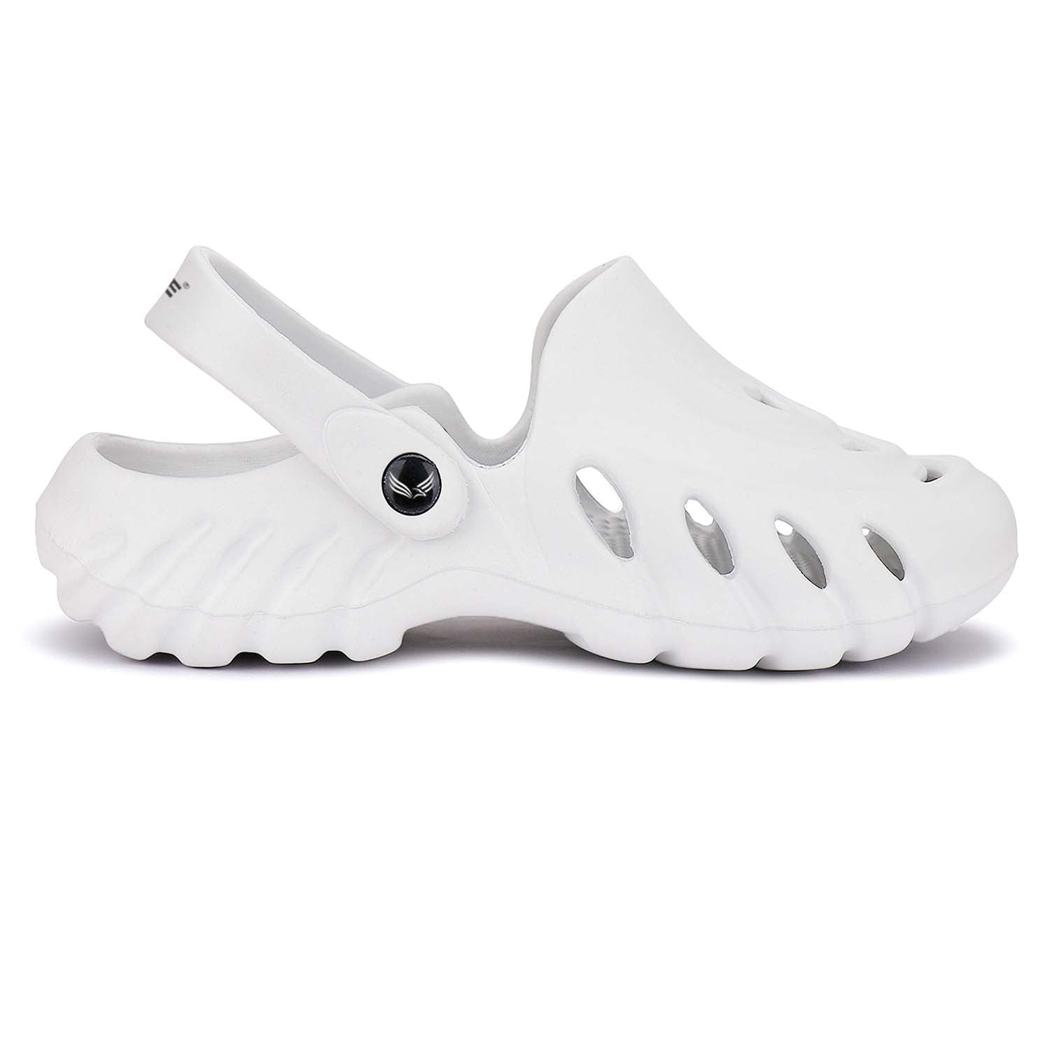 Bersache Extra Soft Classic Casual with Back Strap Regular wear with Ultra Soft & Flexibility Technology Flip-Flop for Men's/ Boy's-White-6069