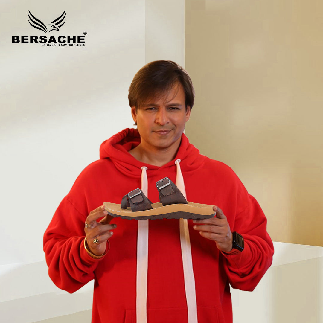 Bersache Extra Soft Classic Casual with Regular wear with Ultra Soft & Flexibility Technology Slipper For Men's & Boy's-Brown-6217