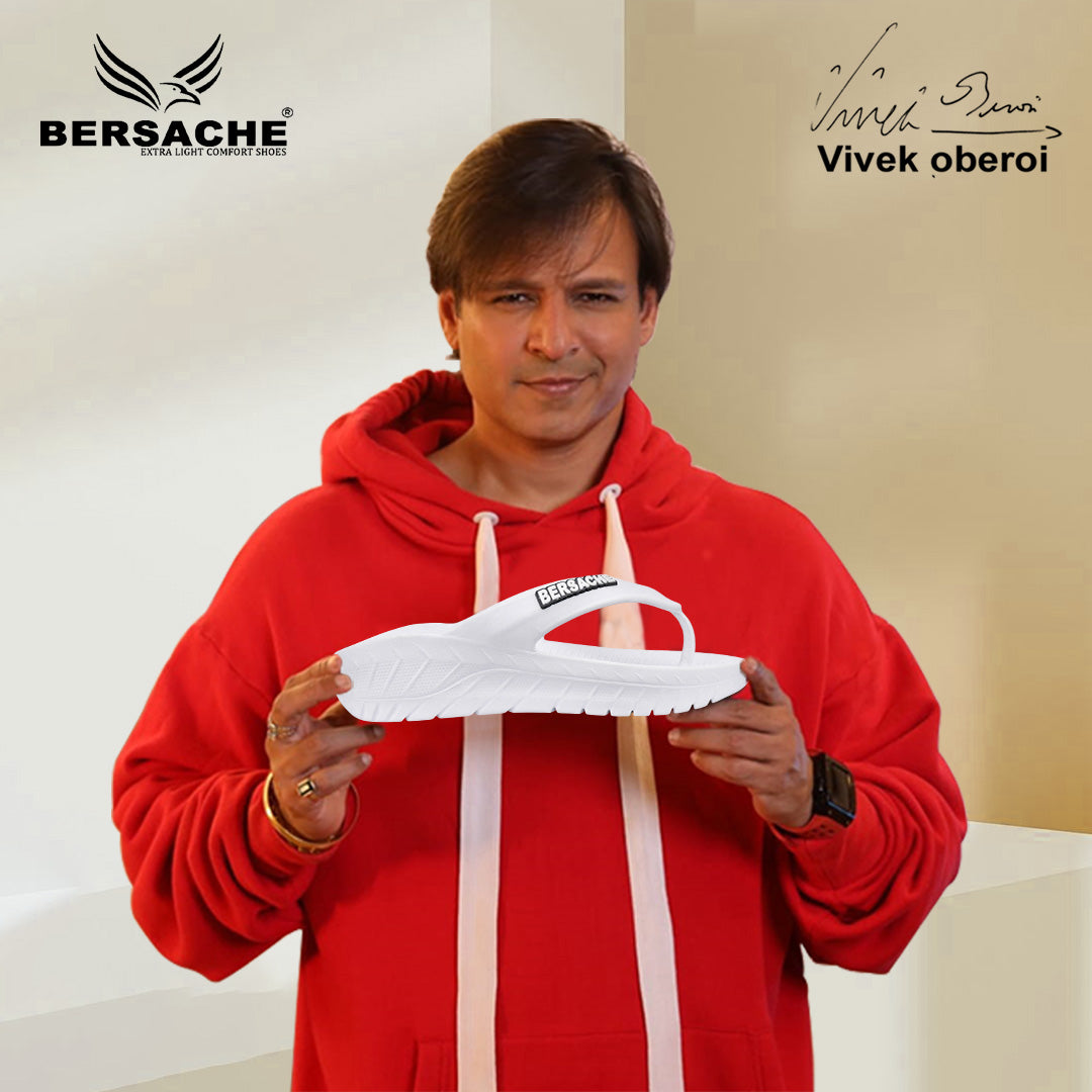 Bersache Extra Soft Classic Casual with Regular wear with Ultra Soft & Flexibility Technology Sandal For men's & boy's-(6257-White)