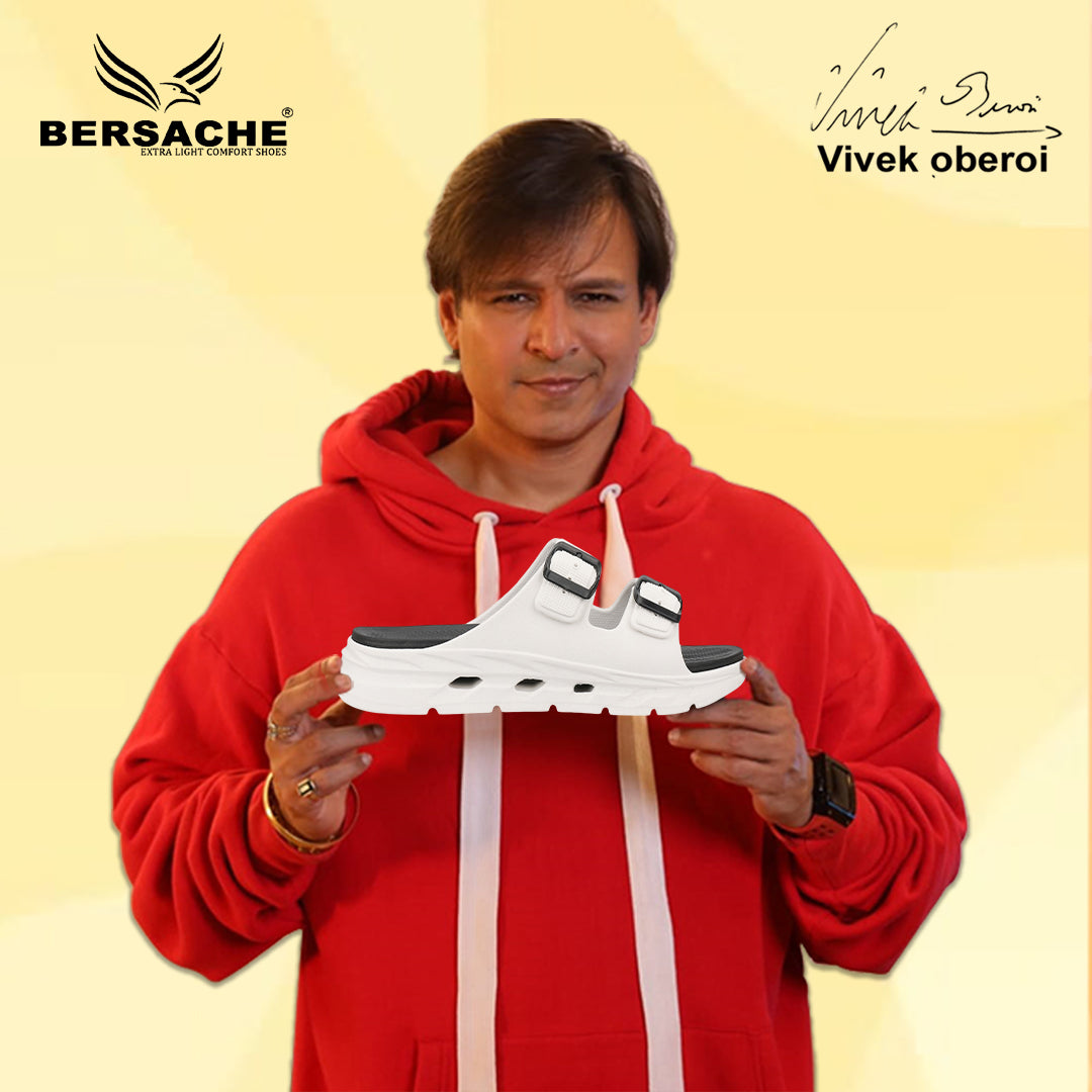 Bersache Extra Soft Classic Casual with Regular wear with Ultra Soft & Flexibility Technology Flip-Flop for Men's-(6339-White).