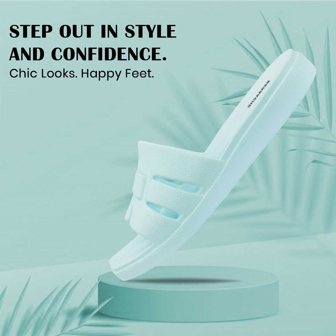 Bersache Extra Soft Classic Casual with Regular wear with Ultra Soft & Flexibility Technology Flip-Flop for Women's-(6300-Mint-Blue)