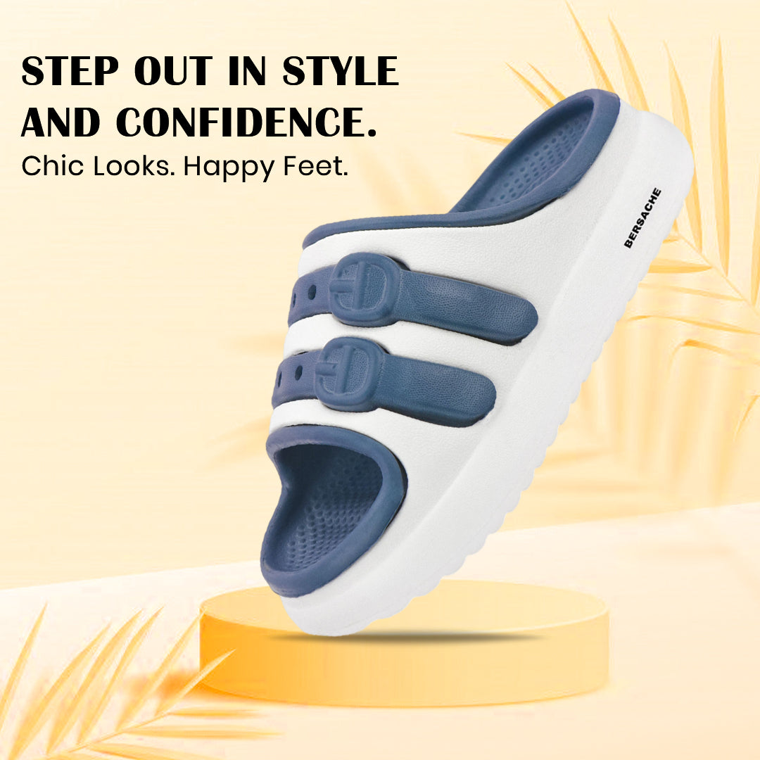 Bersache Extra Soft Classic Casual CHAPPAL with Regular wear with Ultra Soft & Flexibility Technology Sandal for Kids's - White-6320.