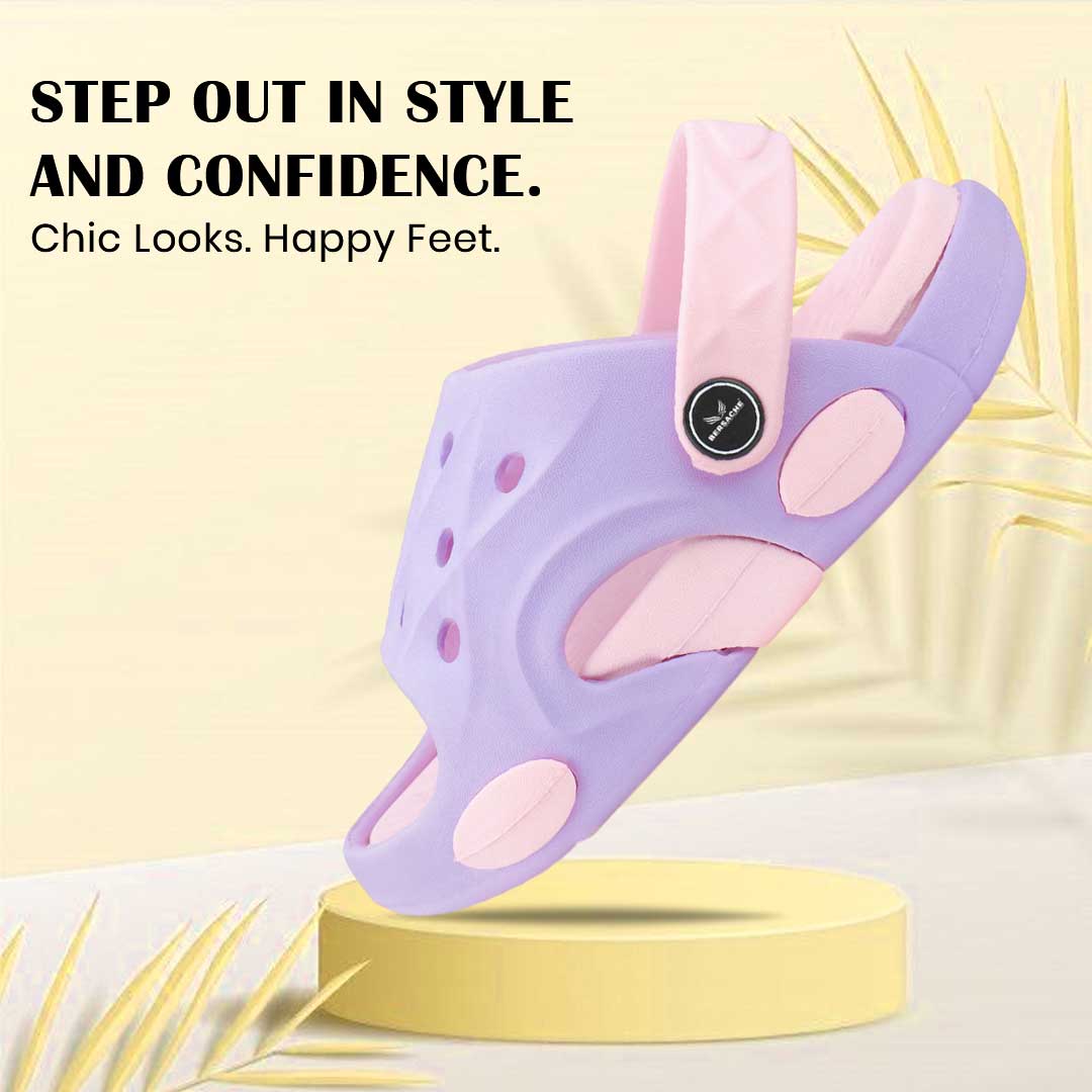 Bersache Extra Soft Classic Casual CHAPPAL with Regular wear with Ultra Soft & Flexibility Technology Flip-Flop for Kids's-Purple-6319.