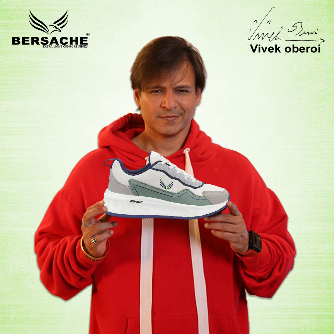 Bersache Premium Sports ,walking,Gym,cricket, Trending Running Shoes For Men's (Green-8146).