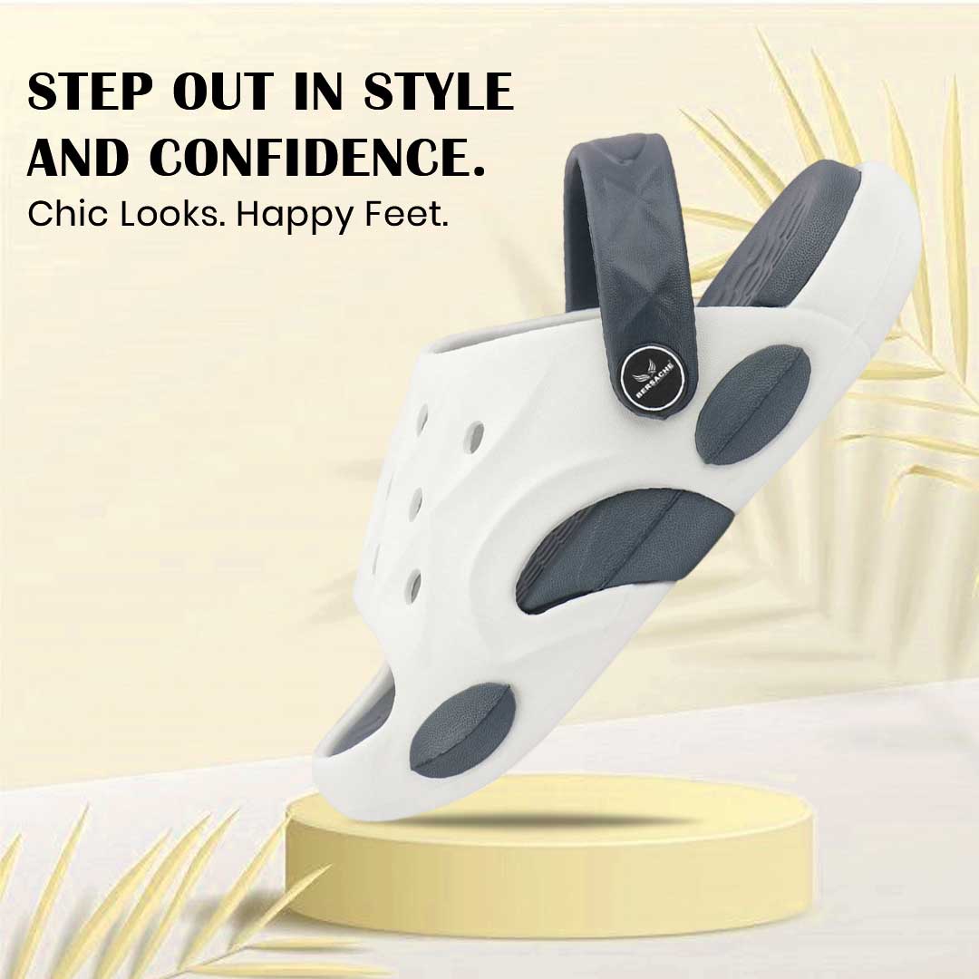 Bersache Extra Soft Classic Casual CHAPPAL with Regular wear with Ultra Soft & Flexibility Technology Flip-Flop for Kids's-White-6323.