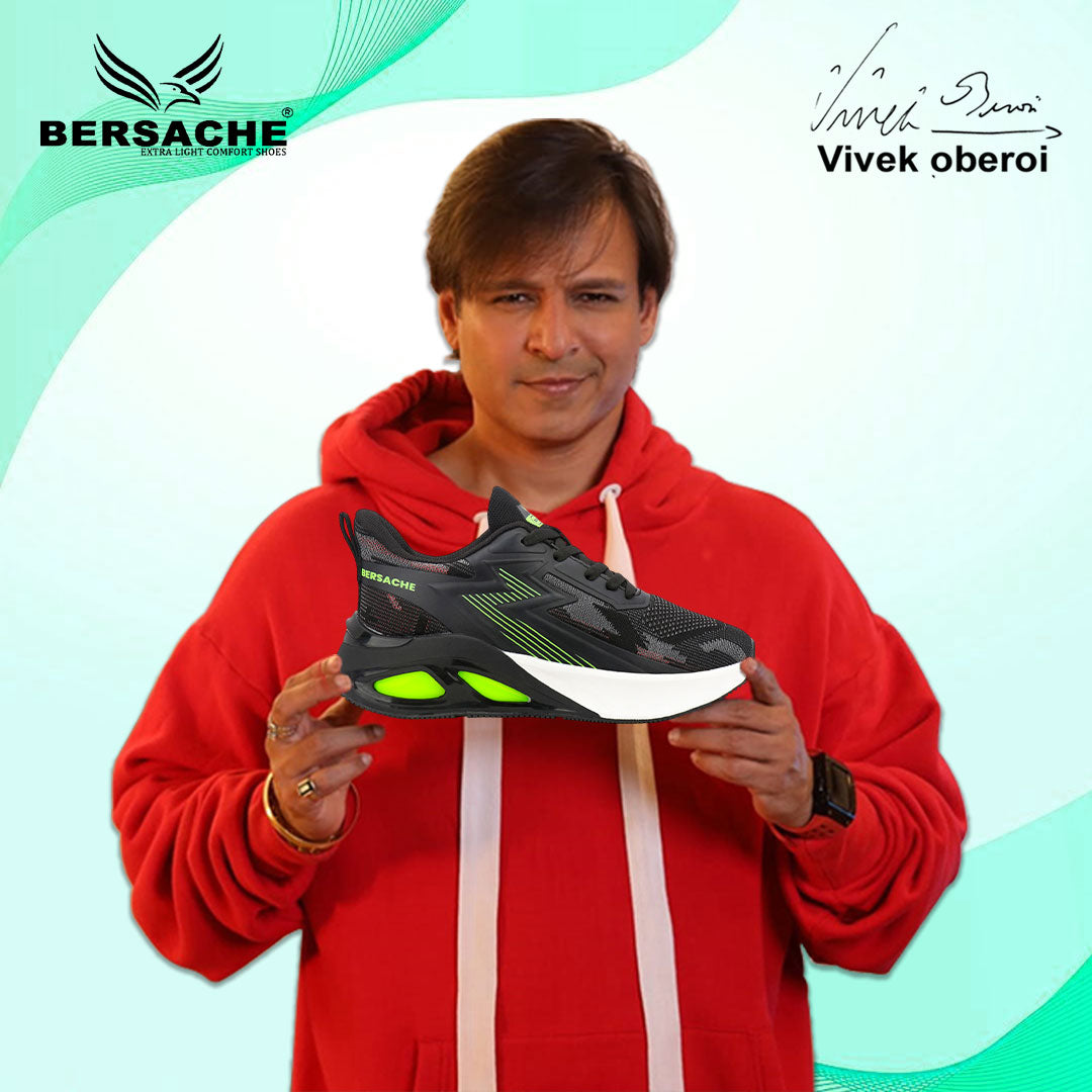 Bersache Premium Sports ,walking,Gym,cricket, Trending Running Shoes For Men's (Grey-9218)