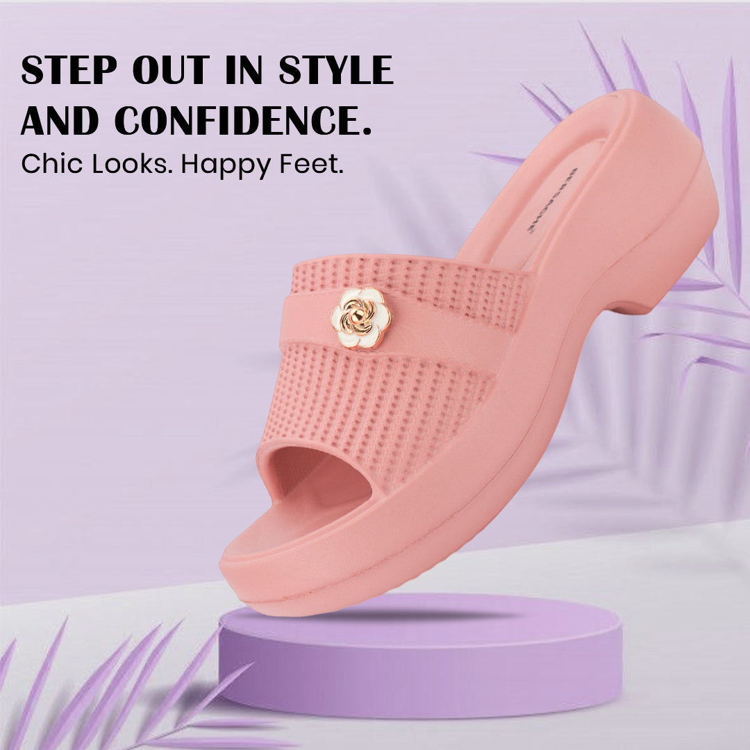 Bersache Extra Soft Classic Casual CHAPPAL with Regular wear with Ultra Soft & Flexibility Technology Slippers for Women's-(6292-Pink)