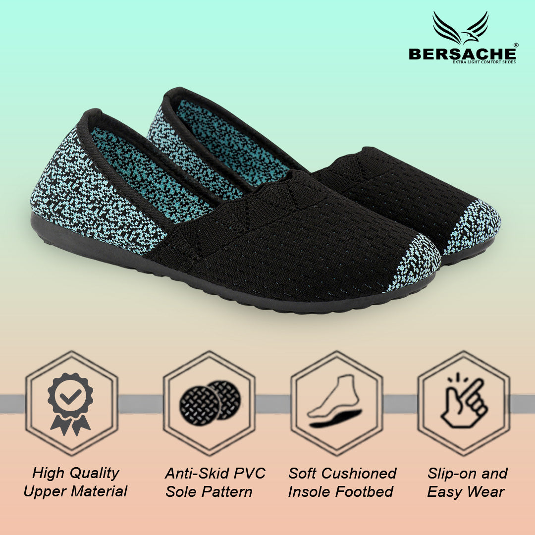 BERSACHE Women's SPORTS – Lightweight, Breathable & Comfortable Daily Wear Shoes(GREEN-6274).