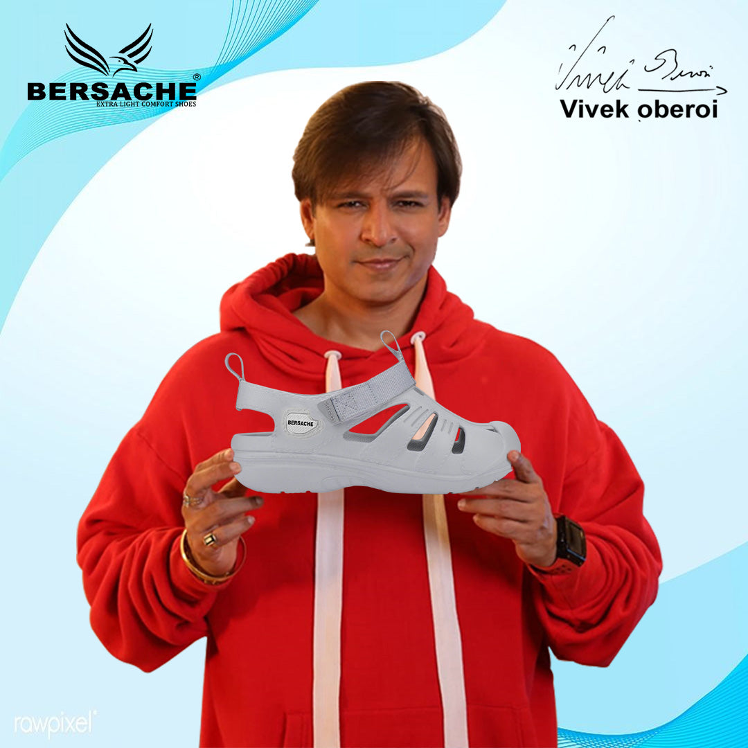 Bersache Extra Soft Classic Casual with Regular wear with Ultra Soft & Flexibility Technology Slipper For Men's & Boy's-Grey-6264