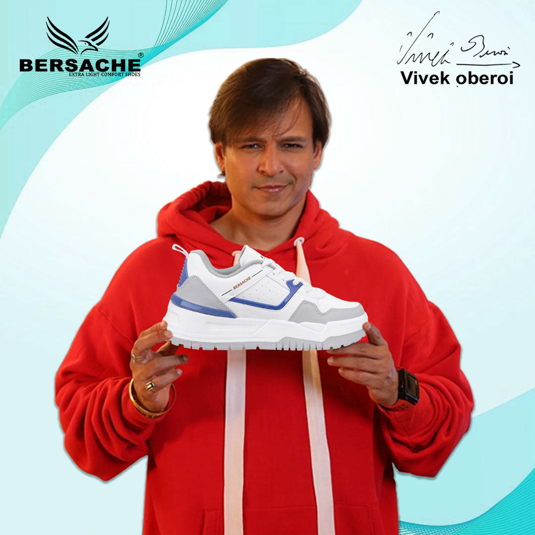 Bersache Premium Sports ,walking,Gym,cricket, Trending Running Shoes For Men's (White-9221)