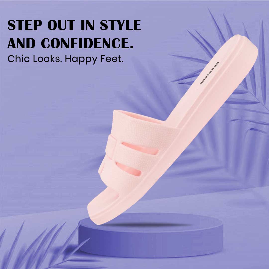 Bersache Extra Soft Classic Casual with Regular wear with Ultra Soft & Flexibility Technology Flip-Flop for Women's-(6302-Pink) .