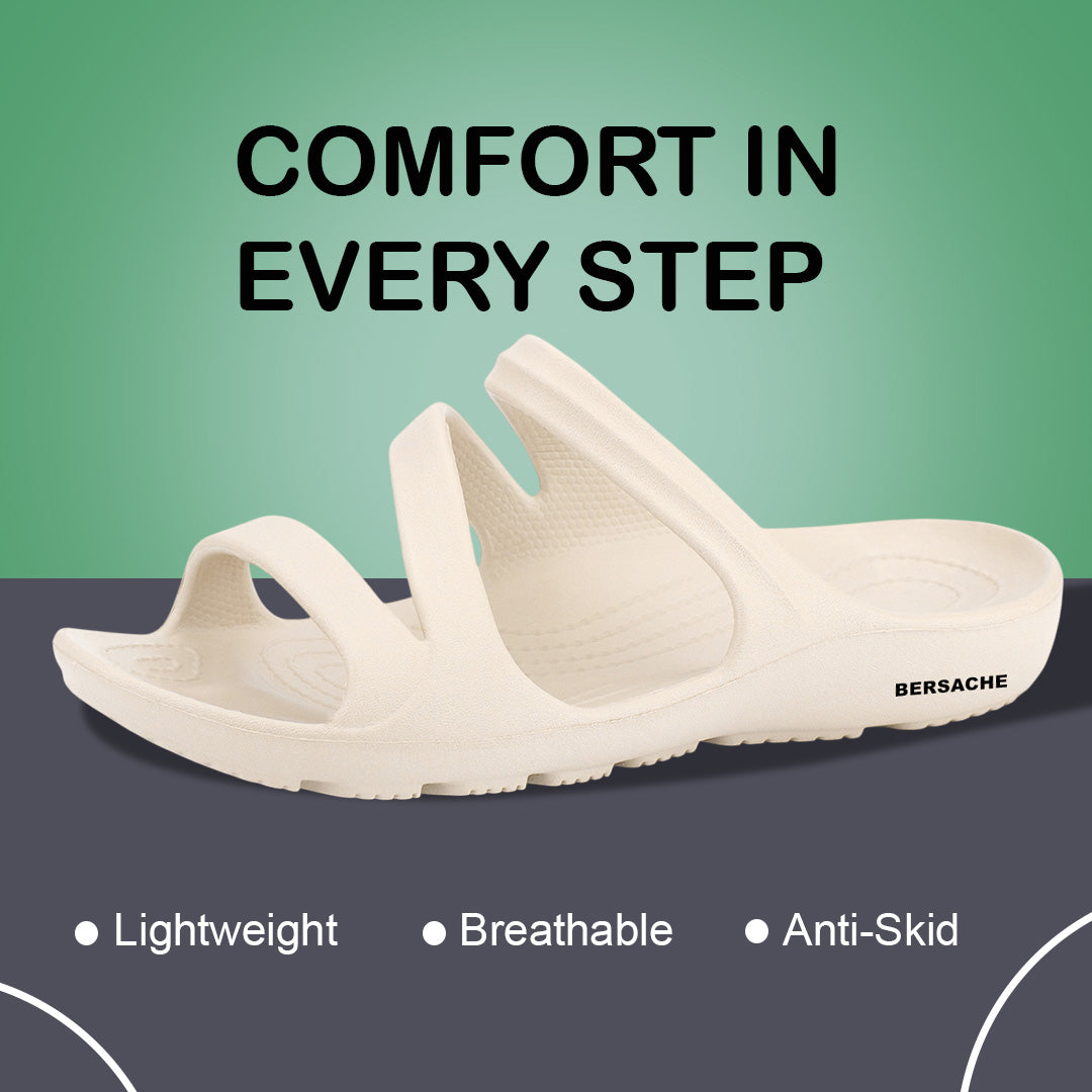 Bersache Extra Soft Classic Casual with Regular wear with Ultra Soft & Flexibility Technology Sandal's For Women's & Girl's-(6251-Beige)