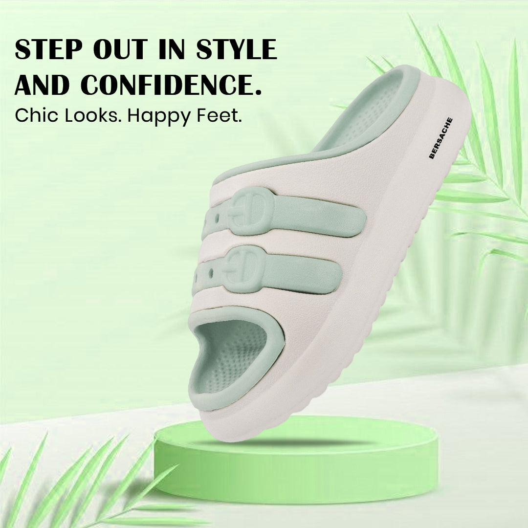Bersache Extra Soft Classic Casual CHAPPAL with Regular wear with Ultra Soft & Flexibility Technology Sandal for Kids's - Green -6321.