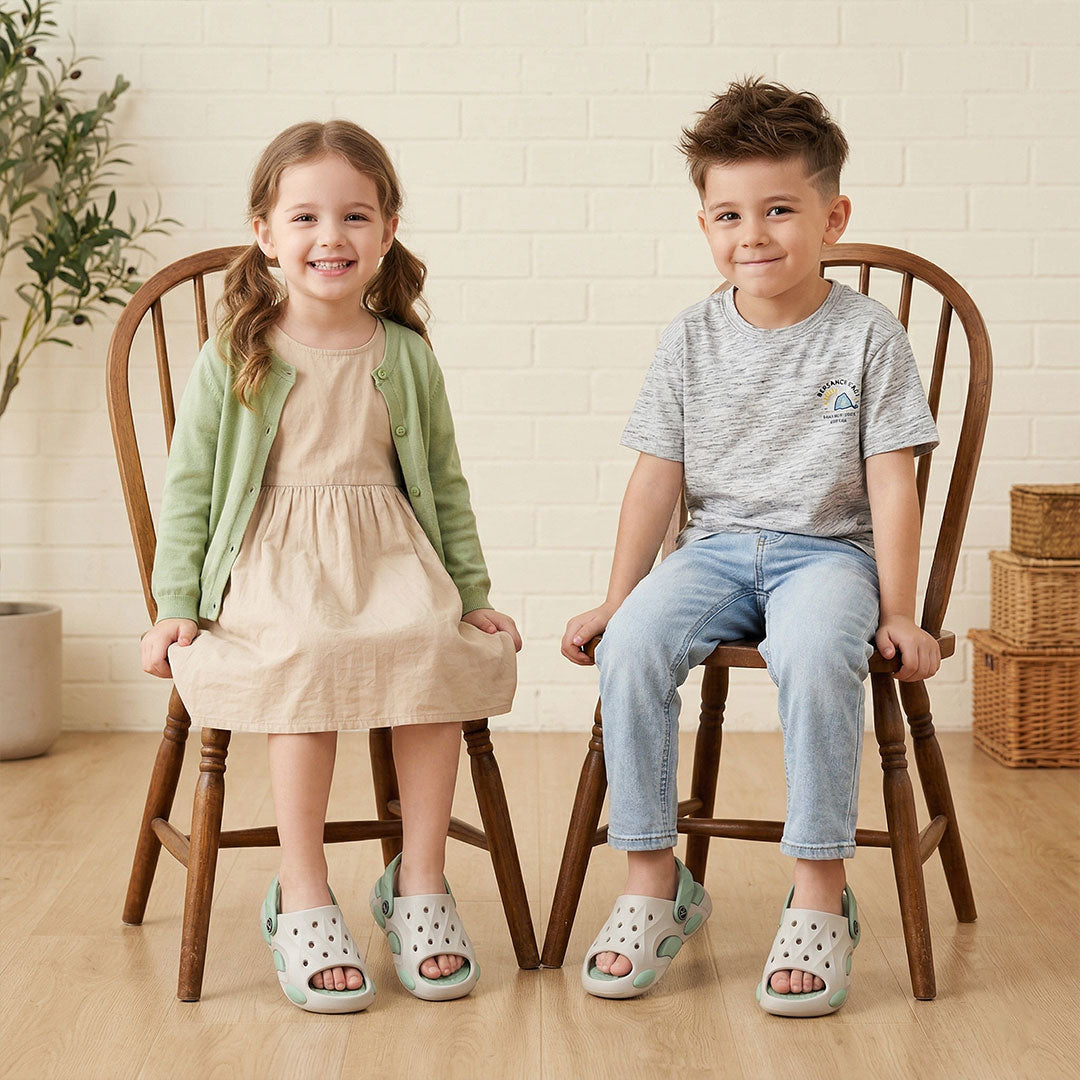 Bersache Extra Soft Classic Casual CHAPPAL with Regular wear with Ultra Soft & Flexibility Technology Flip-Flop for Kids's-Beige-6318.