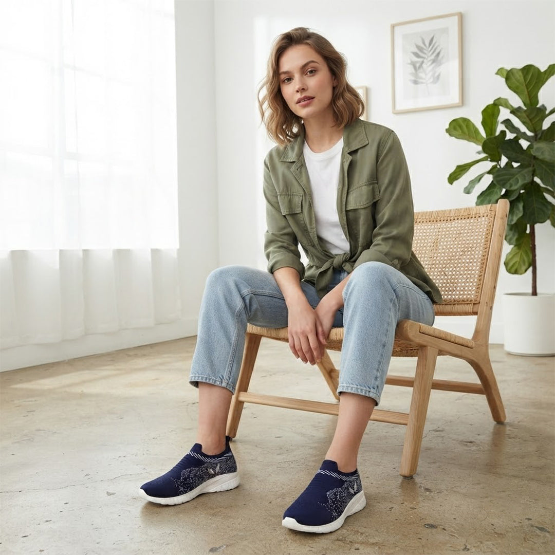 Bersache Premium Sports , walking, Gym, cricket, Trending Running Shoes For Women's-(8171-Blue).