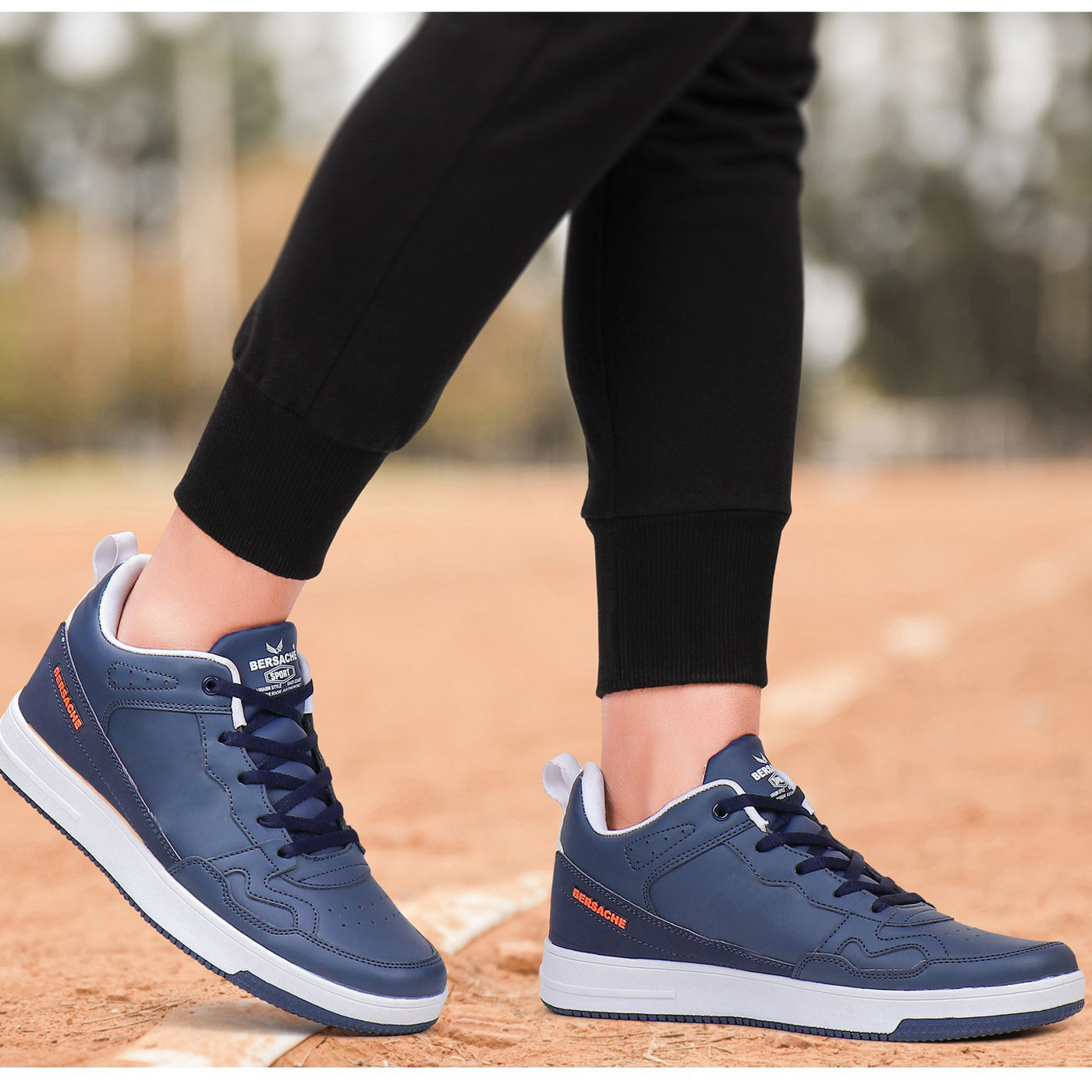 Bersache Lightweight Sports Running Shoes For Men Blue-9055