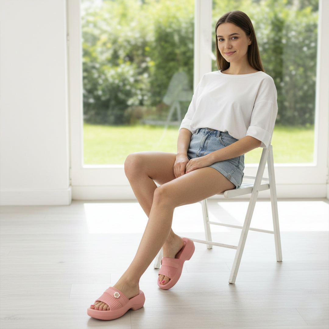 Bersache Extra Soft Classic Casual CHAPPAL with Regular wear with Ultra Soft & Flexibility Technology Slippers for Women's-(6292-Pink)