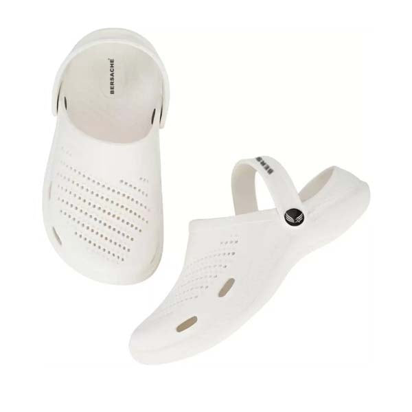 Bersache Extra Soft Classic Casual with Regular wear with Ultra Soft & Flexibility Technology Clogs for Men's & Boy's White-6010