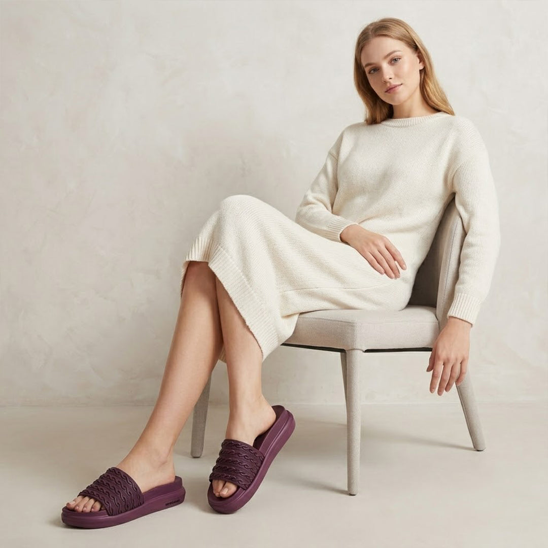 Bersache Extra Soft Classic Casual with Regular wear with Ultra Soft & Flexibility Technology Flip-Flop for Women's-(6336-Purple).