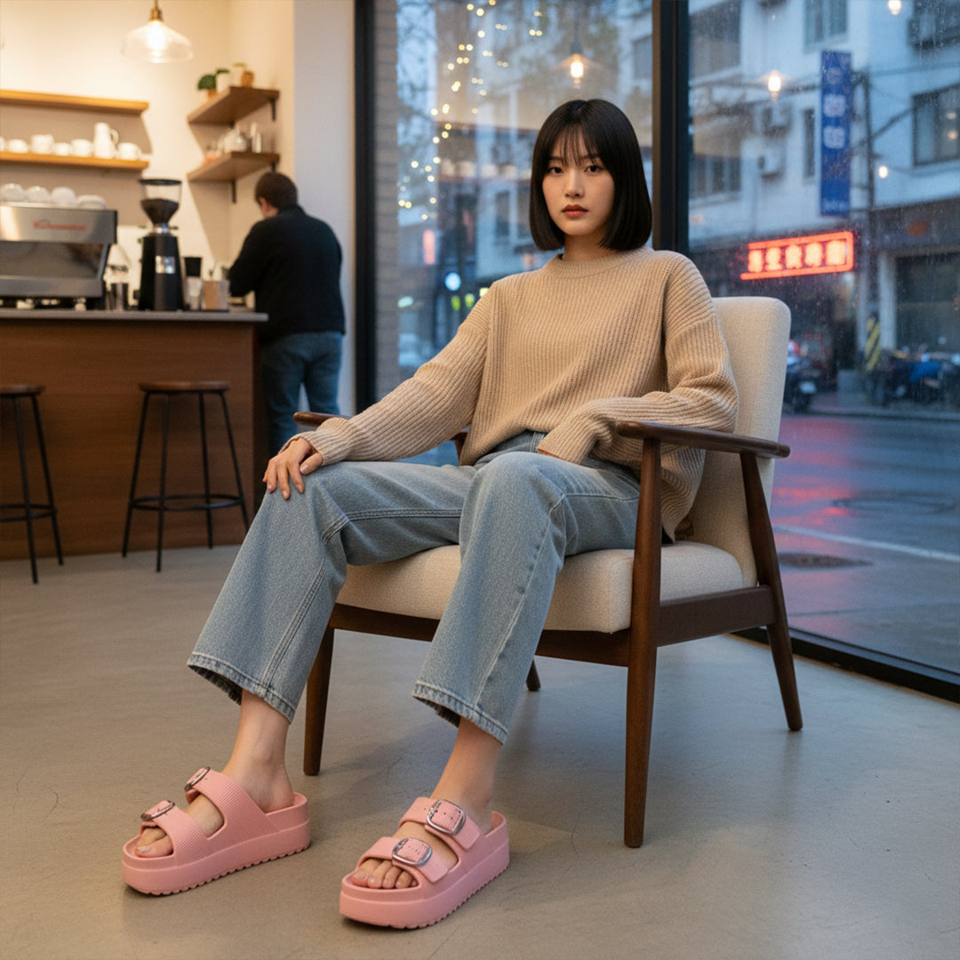 Bersache Extra Soft Classic Casual with Regular wear with Ultra Soft & Flexibility Technology Flip-Flop for Women's-(6295-Pink).