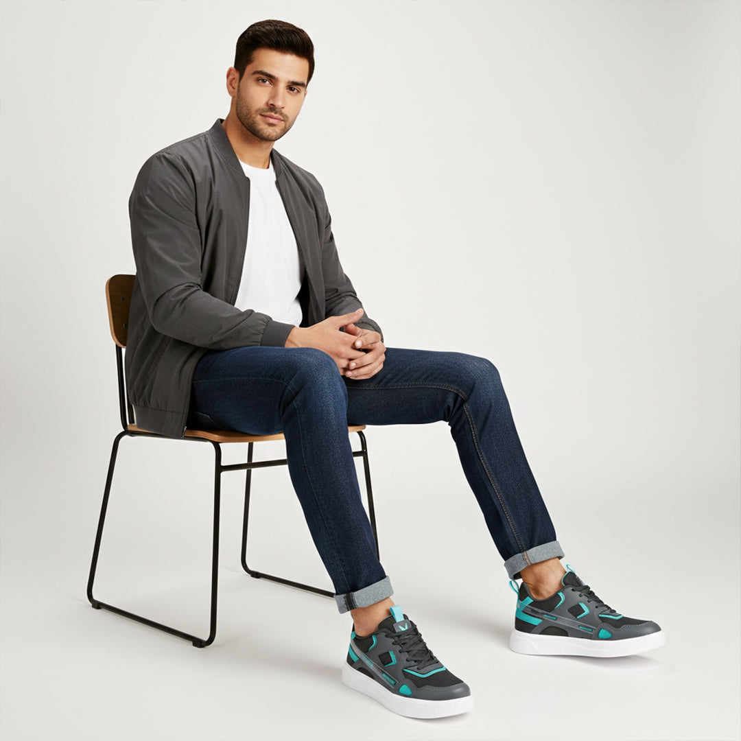 Bersache Casual Sneaker shoe for Men| Soft Cushioned Insole , Slip-Resistance Casuals For Men (Black-8127)