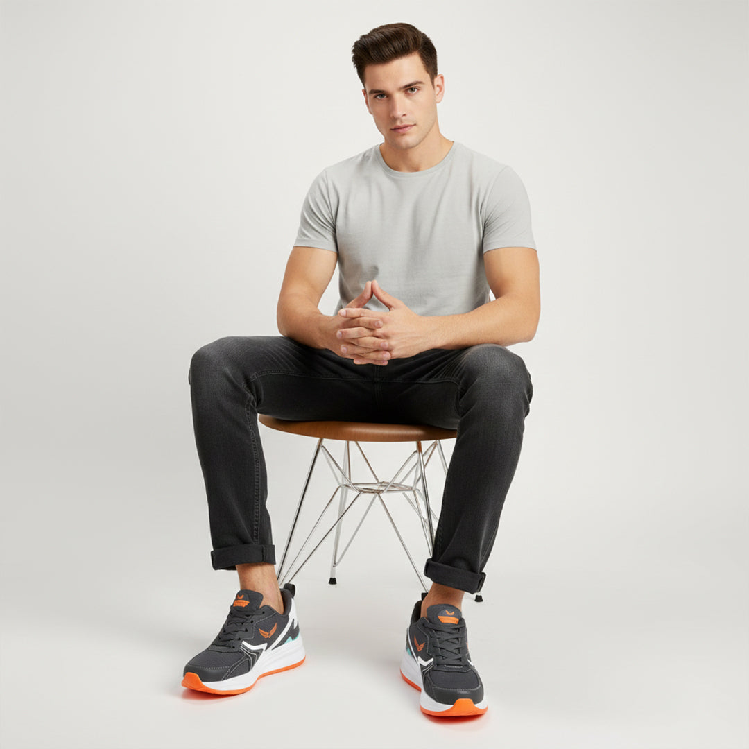 Bersache Casual Sneaker shoe for Men| Soft Cushioned Insole , Slip-Resistance Casuals For Men (8118-Blue)