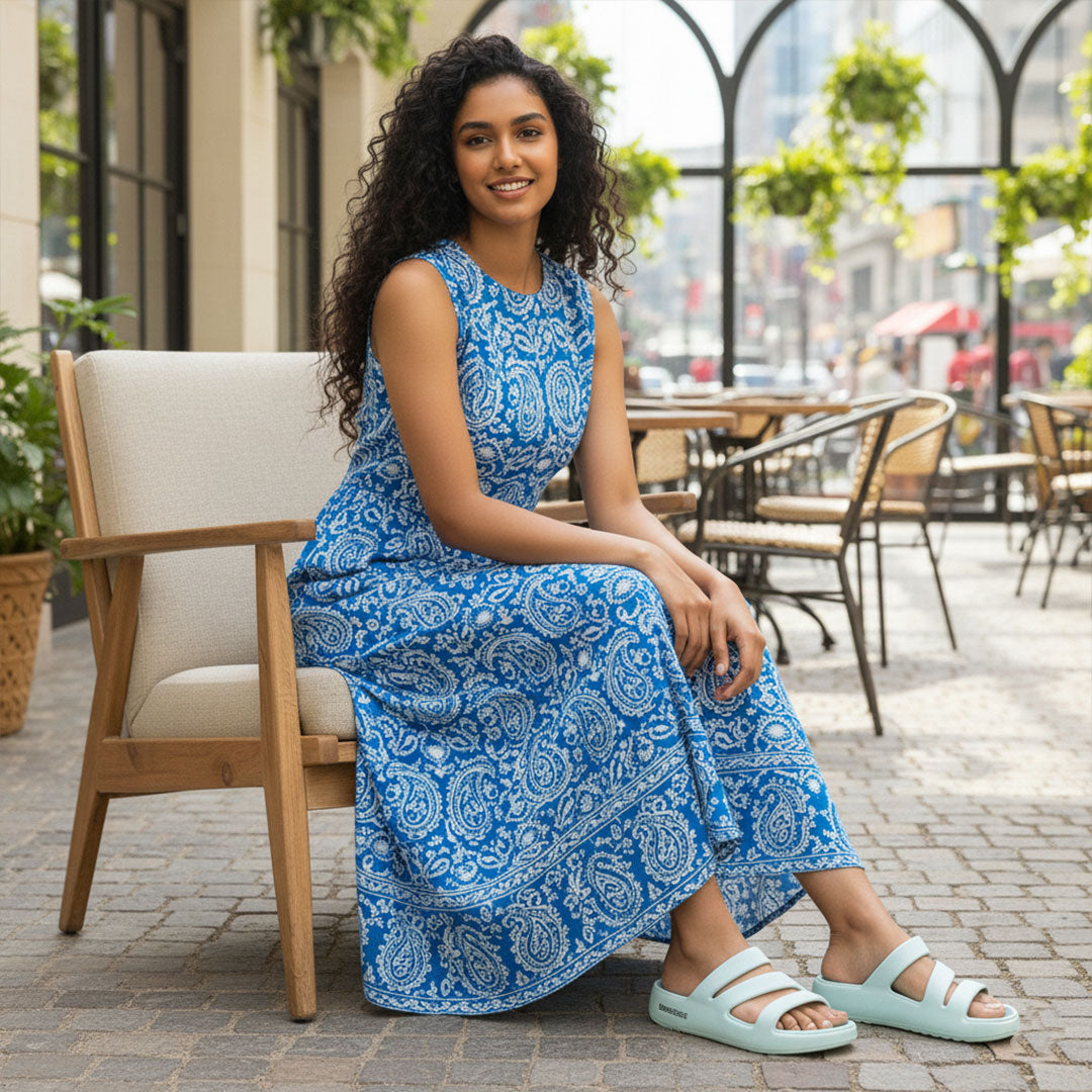 Bersache Extra Soft Classic Casual with Regular wear with Ultra Soft & Flexibility Technology Flip-Flop for Women's-(6309-Blue)