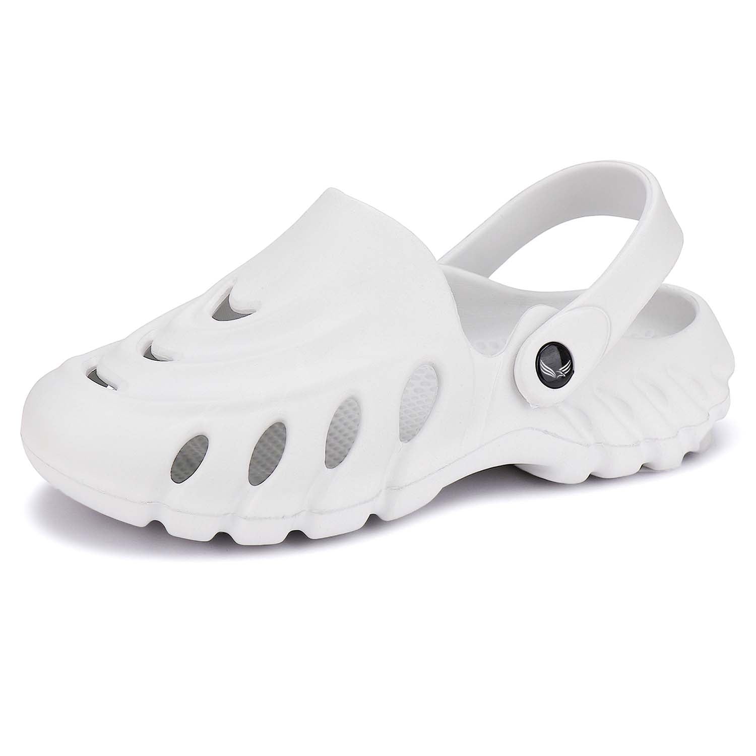 Bersache Extra Soft Classic Casual with Back Strap Regular wear with Ultra Soft & Flexibility Technology Flip-Flop for Men's/ Boy's-White-6069