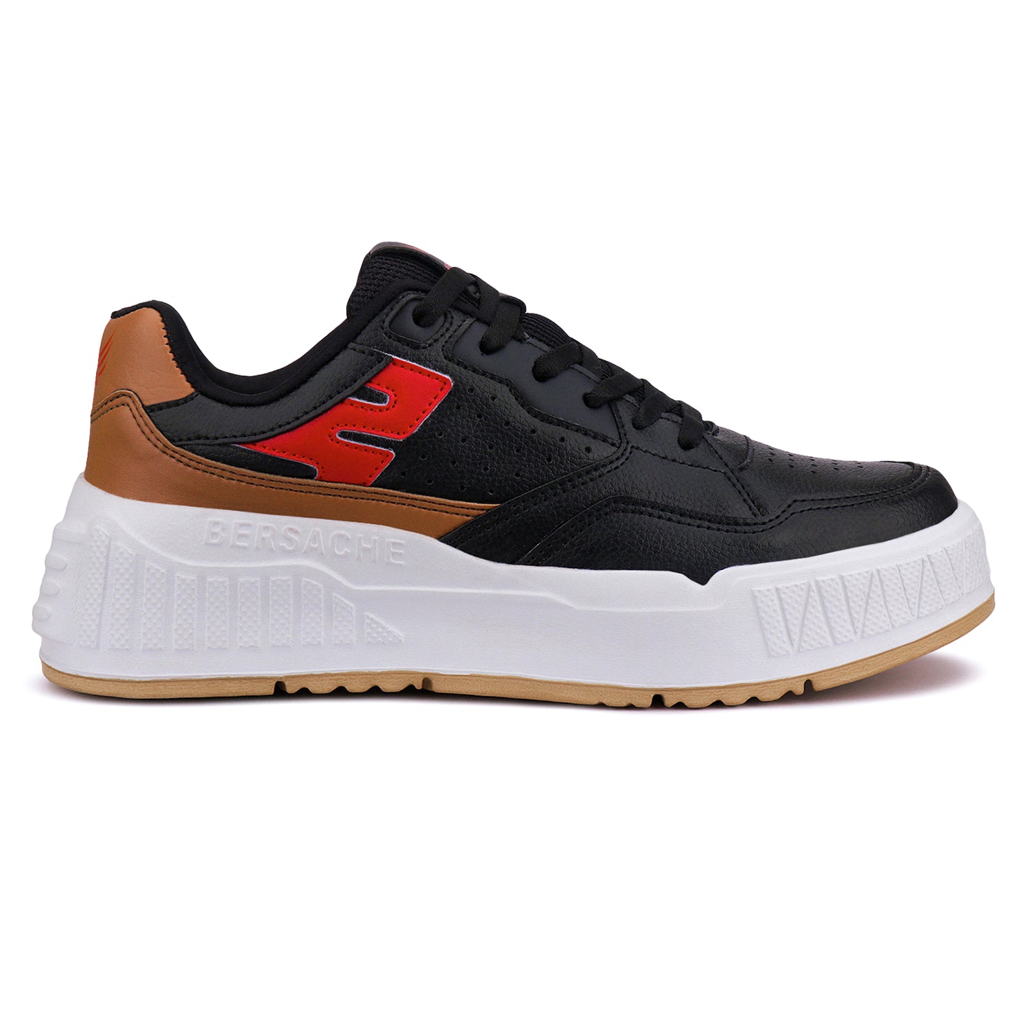Bersache Sneaker, Loafers ,Casual With Extra Comfort Sneakers For Men's/Boy's (8048-Black & Brown) .