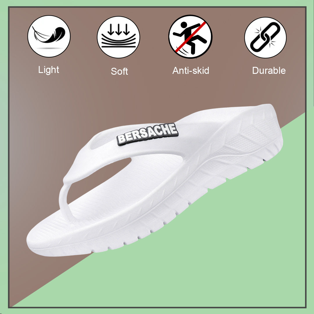 Bersache Extra Soft Classic Casual with Regular wear with Ultra Soft & Flexibility Technology Sandal For men's & boy's-(6257-White)