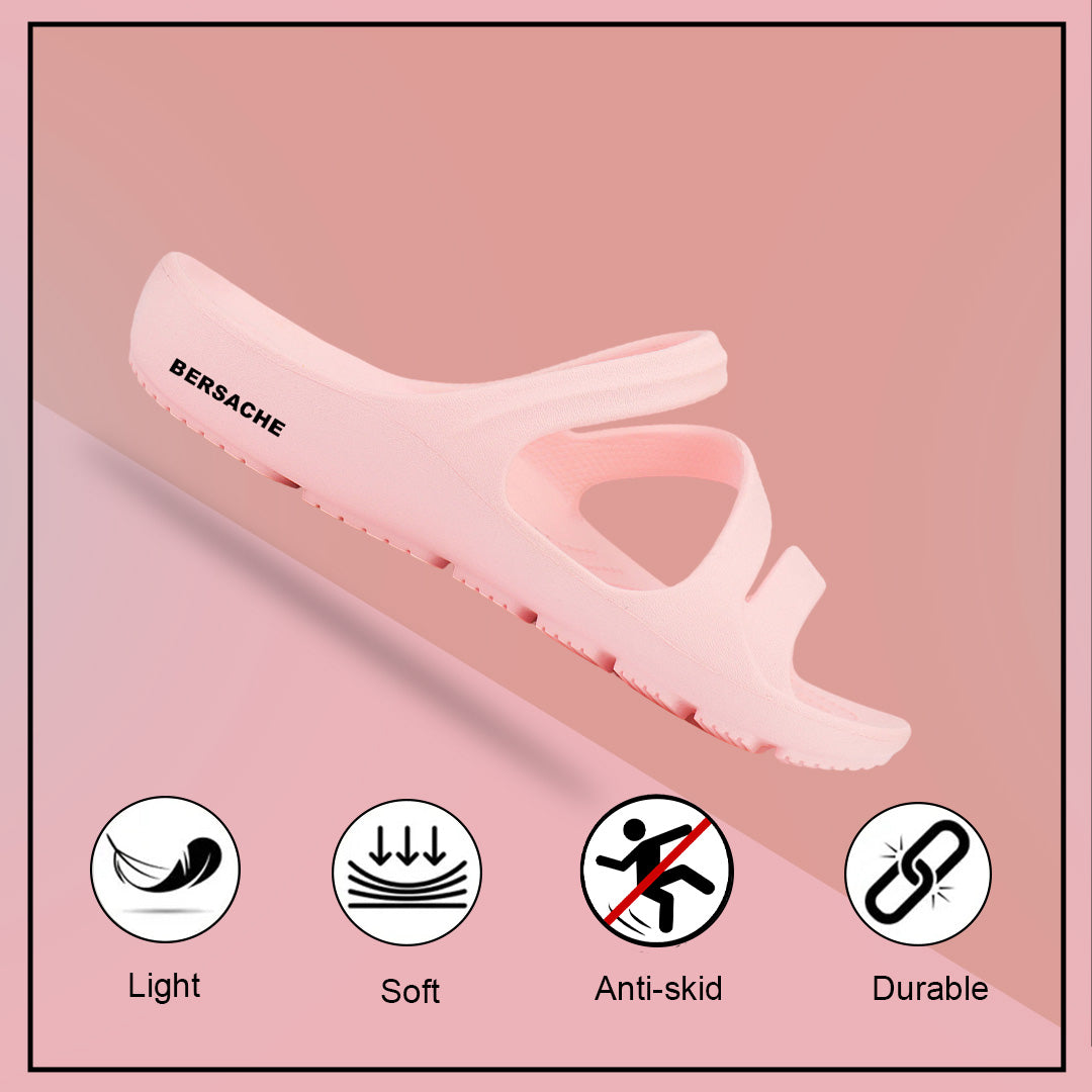 Bersache Extra Soft Classic Casual with Regular wear with Ultra Soft & Flexibility Technology Slipper For Women's & Girl's-(6250-Pink)