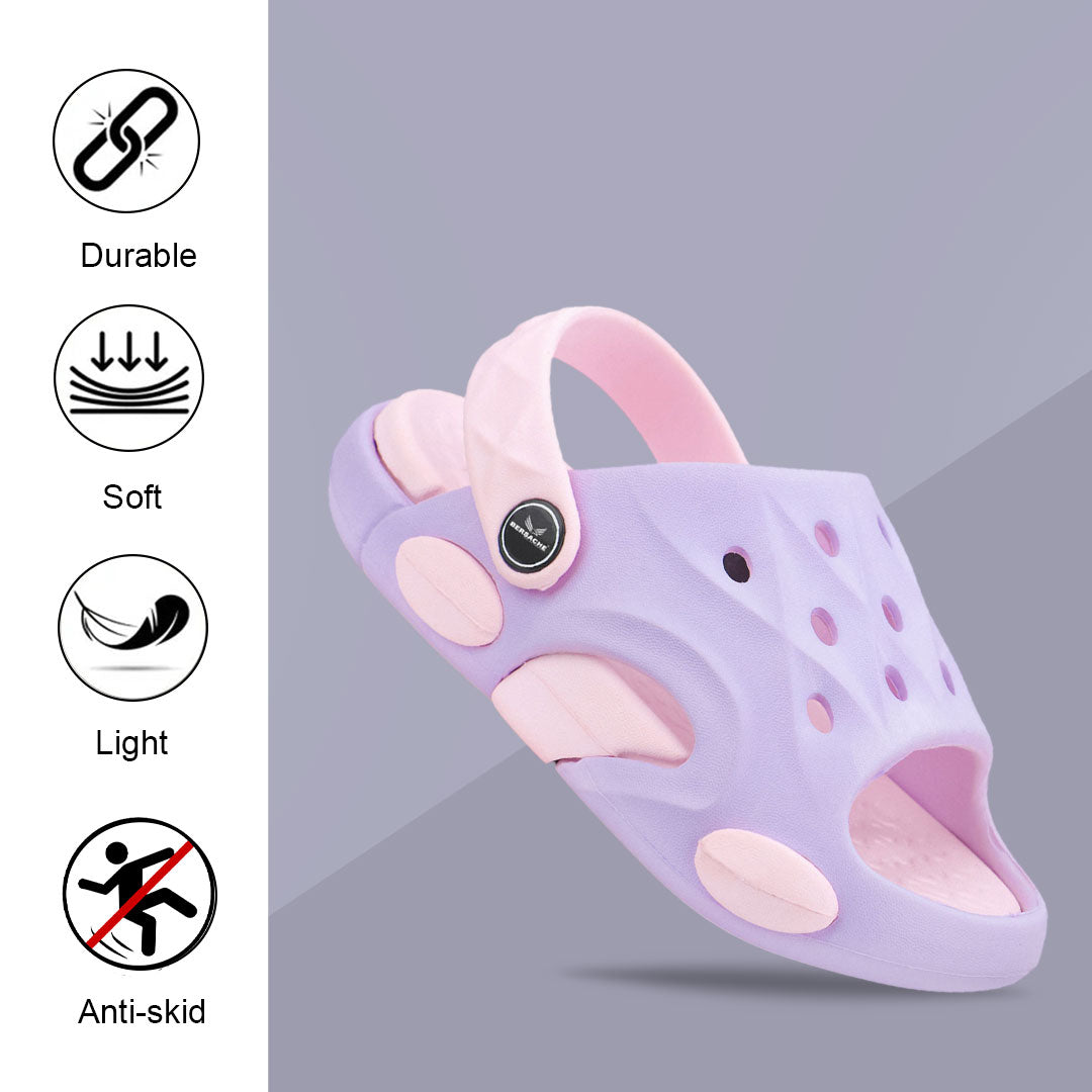 Bersache Extra Soft Classic Casual CHAPPAL with Regular wear with Ultra Soft & Flexibility Technology Sandal for Kids's - Purple -6319.