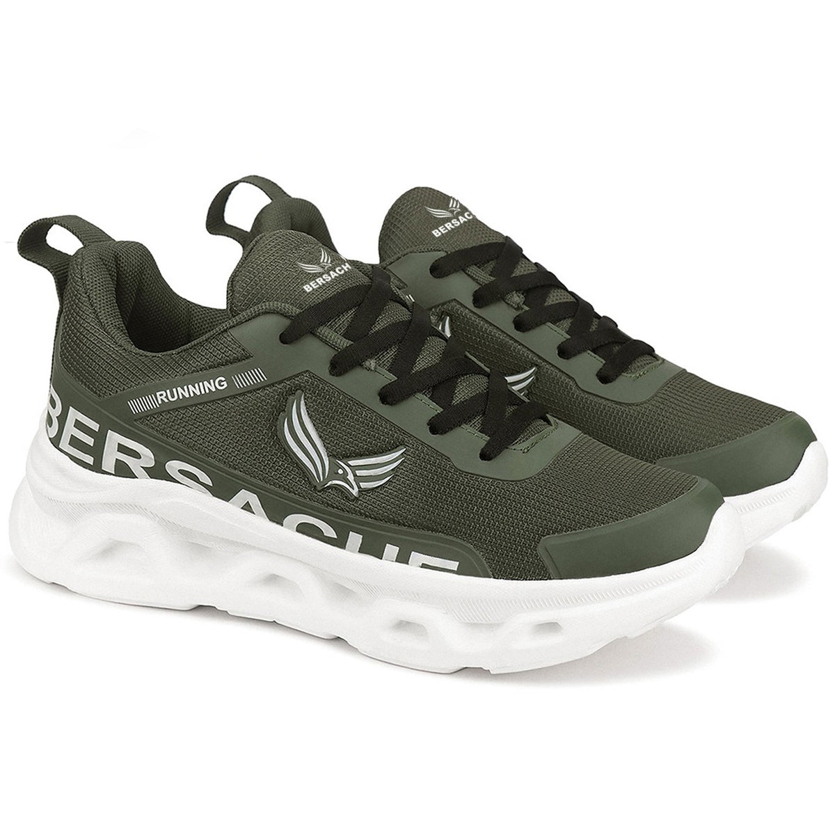 Bersache Premium Sports , walking, Gym, cricket, Trending Running Shoes For Men's-(8188-Black)
