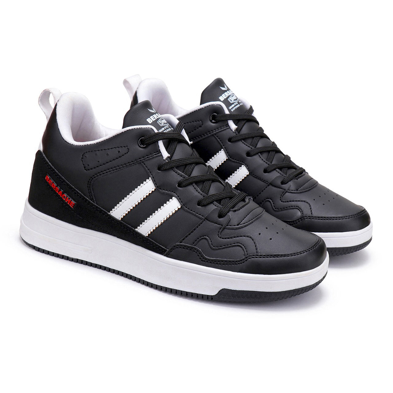 Buy Bersache Trendy Mens Black Running Shoes Online at Best Prices