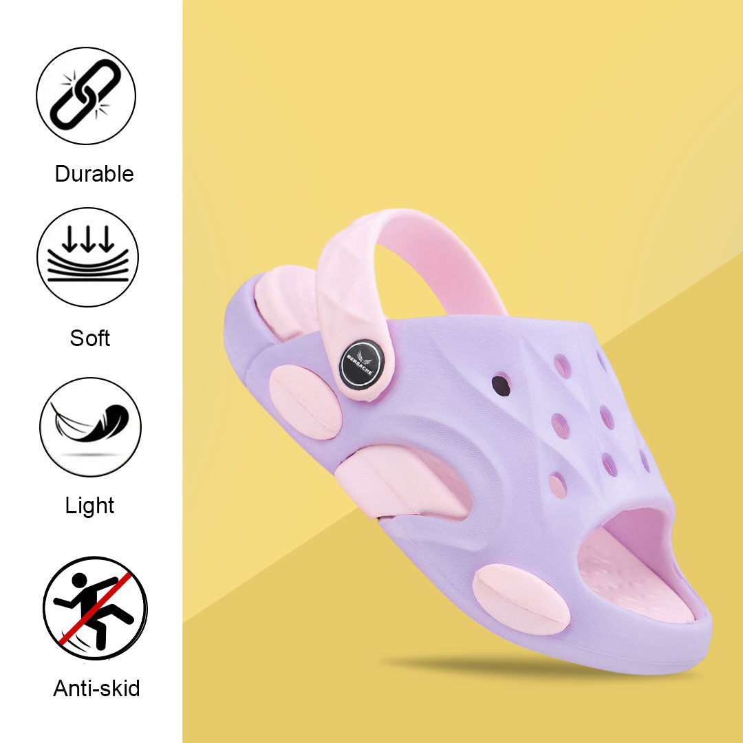 Bersache Extra Soft Classic Casual CHAPPAL with Regular wear with Ultra Soft & Flexibility Technology Flip-Flop for Kids's-Purple-6319.