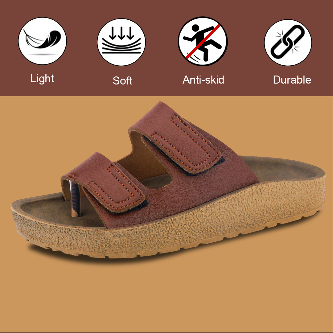 Bersache Extra Soft Classic Casual with Regular wear with Ultra Soft & Flexibility Technology Sandal For Men's & Boy's-Brown-6221