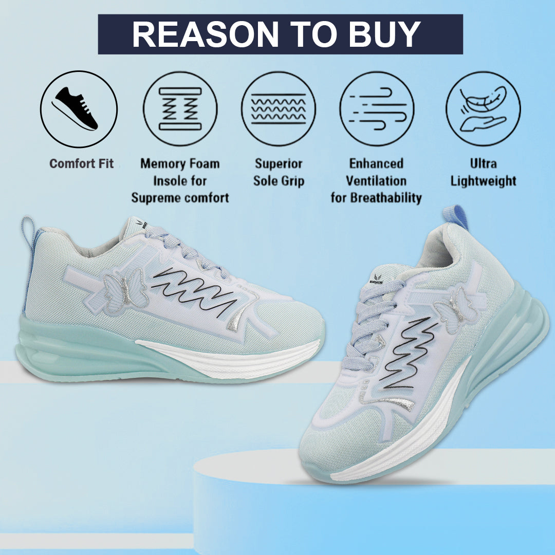 Bersache Casual Sneaker shoe for Women| Soft Cushioned Insole , Slip-Resistance Casuals For Women's-(8141-Mint)