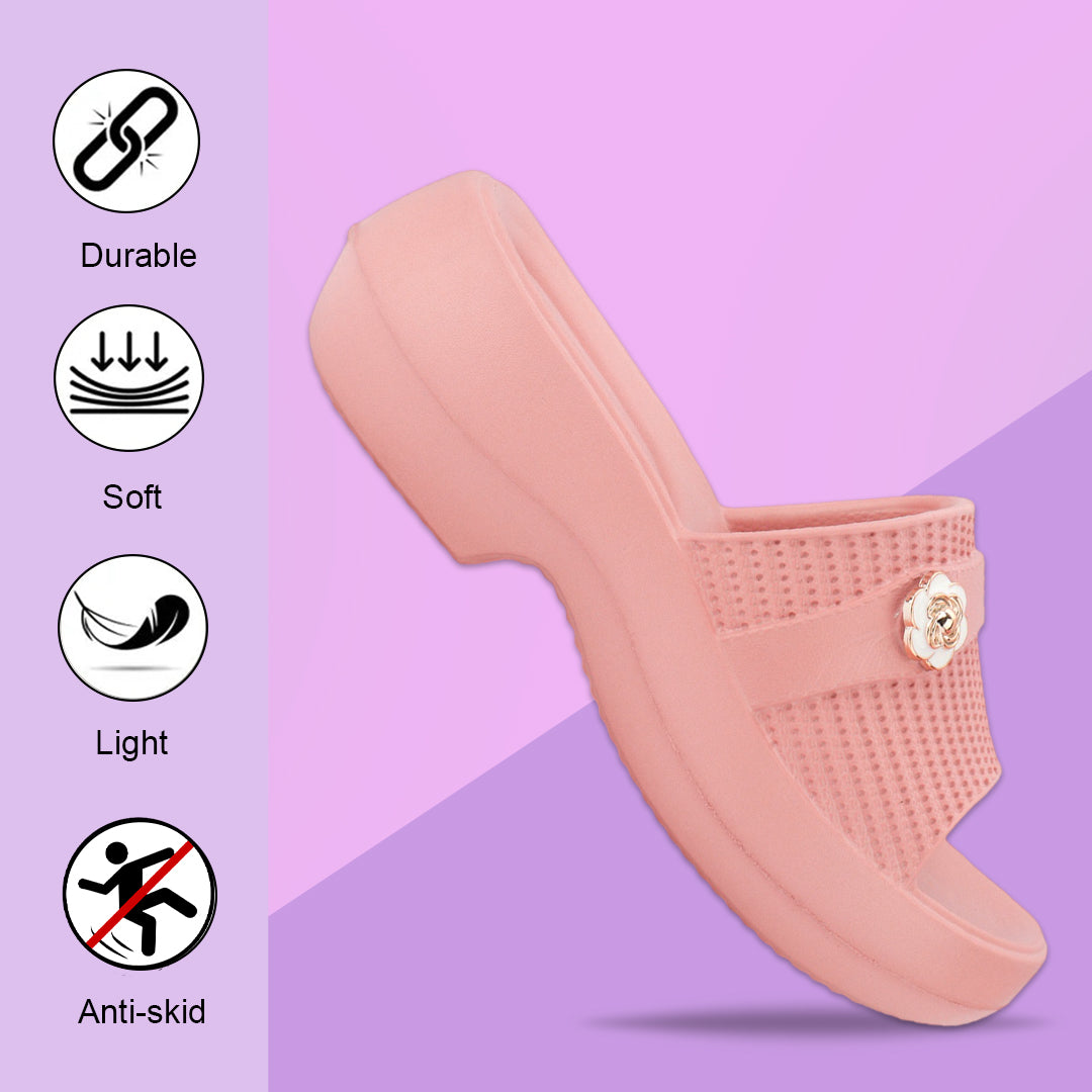 Bersache Extra Soft Classic Casual CHAPPAL with Regular wear with Ultra Soft & Flexibility Technology Slippers for Women's-(6292-Pink)