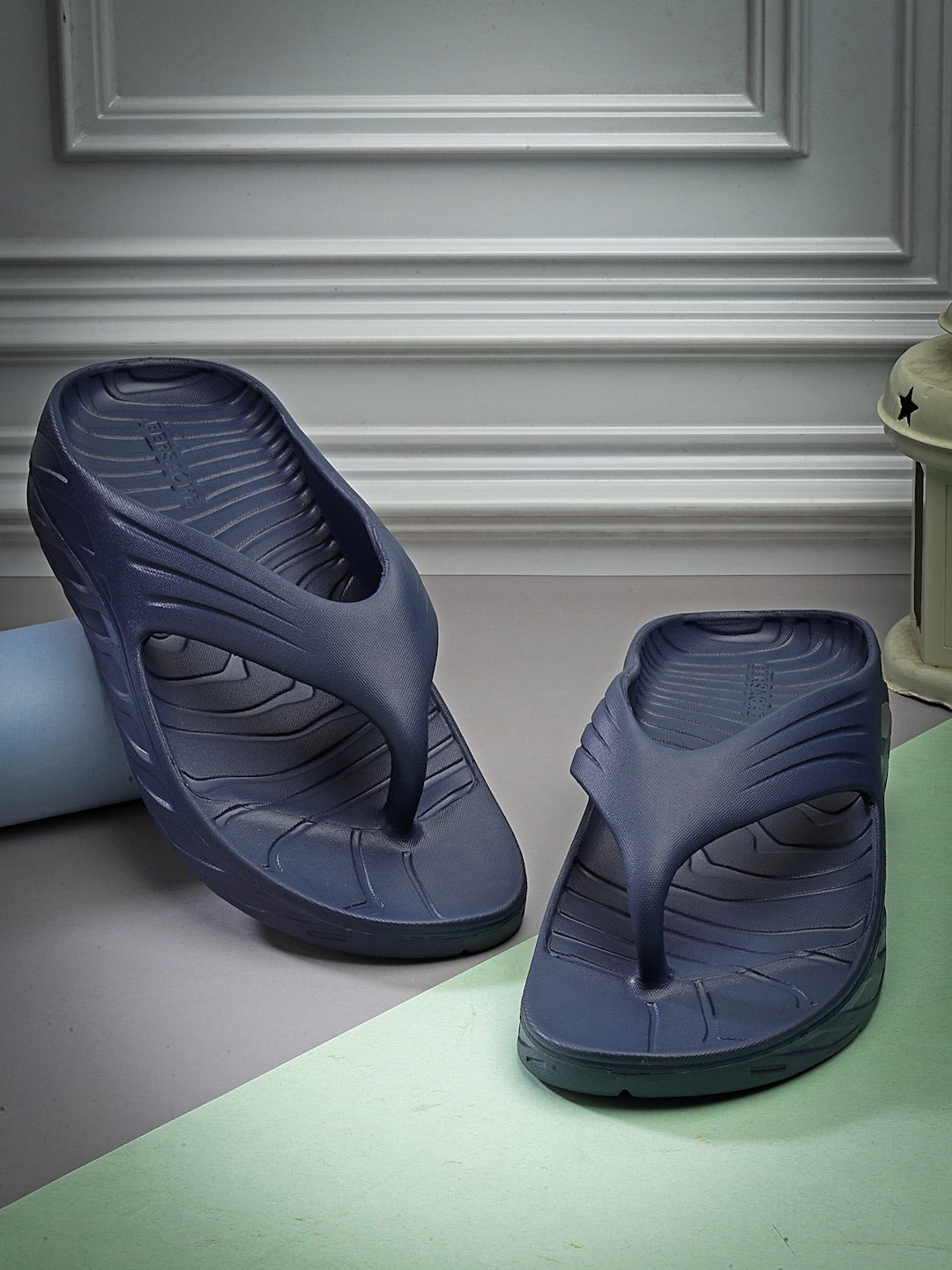 Bersache Extra Soft Classic Casual with Regular wear with Ultra Soft & Flexibility Technology Slipper for Men's & Boy's -Blue-6098
