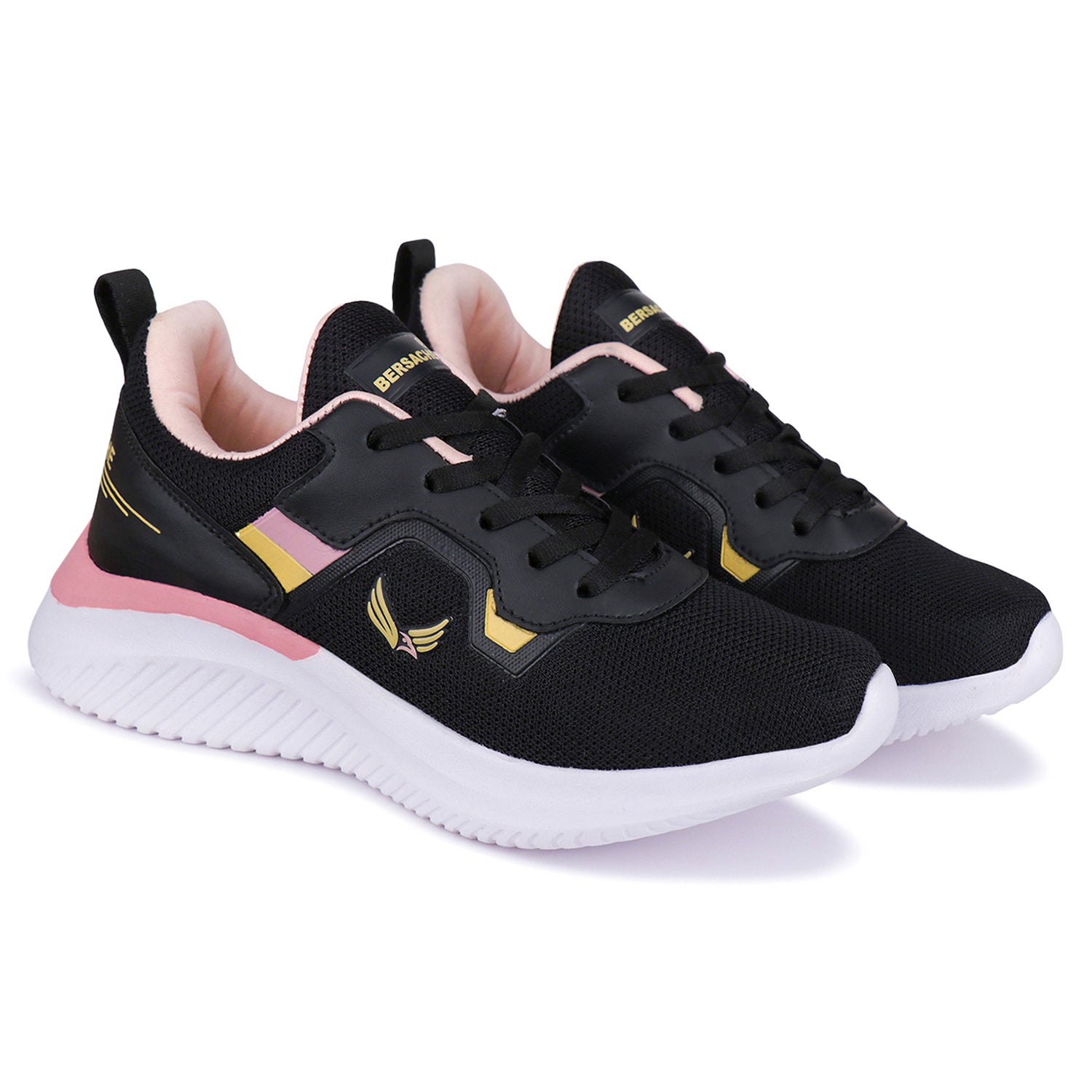 Bersache Sneaker, Loafers ,Casual With Extra Comfort Sneakers For Women (Black-8027)