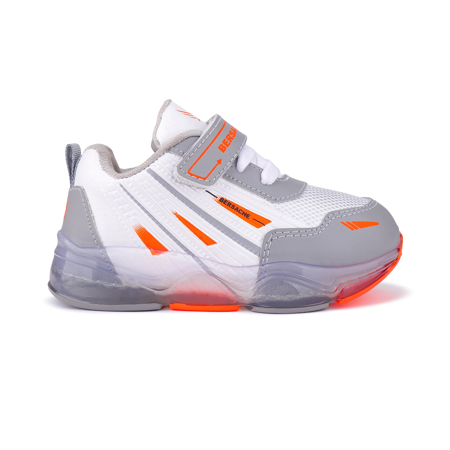 Bersache Premium Sports,walking,Gym,cricket,Trending Running Shoes For Kid's - Ornage -8038.