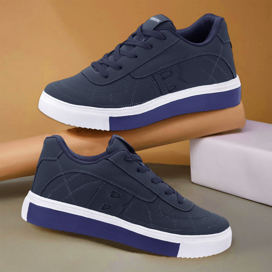 Bersache Premium Sports ,walking,Gym,cricket, Trending Running Shoes For Men's (Dark-Blue-8121)