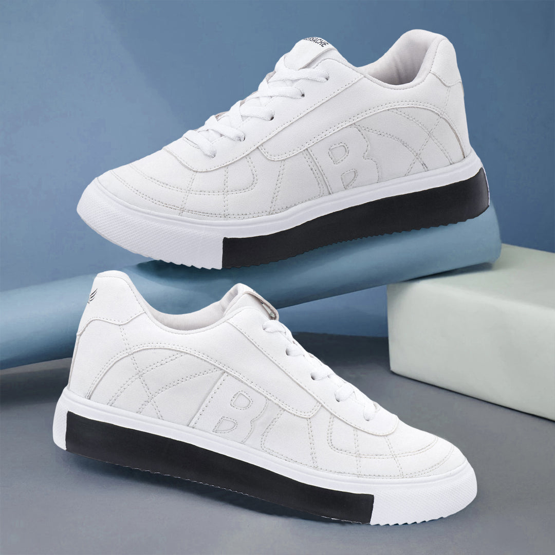 Bersache Premium Sports ,walking,Gym,cricket, Trending Running Shoes For Men's (White-8120)